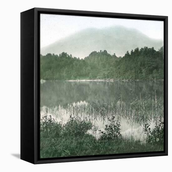 Melrose (Scotland), View of Benvenue, on Lake Achray-Leon, Levy et Fils-Framed Stretched Canvas