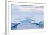 Melt Water Stream in Tabular Iceberg in Isabella Bay, Baffin Island, Nunavut, Canada, North America-Michael Nolan-Framed Photographic Print