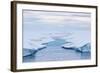 Melt Water Stream in Tabular Iceberg in Isabella Bay, Baffin Island, Nunavut, Canada, North America-Michael Nolan-Framed Photographic Print