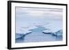 Melt Water Stream in Tabular Iceberg in Isabella Bay, Baffin Island, Nunavut, Canada, North America-Michael Nolan-Framed Photographic Print