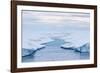 Melt Water Stream in Tabular Iceberg in Isabella Bay, Baffin Island, Nunavut, Canada, North America-Michael Nolan-Framed Photographic Print