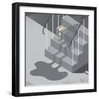 Meltdown In NYC-Nick Diggory-Framed Premium Giclee Print