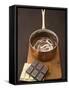 Melted Dark and White Chocolate in Pan-Anita Oberhauser-Framed Stretched Canvas