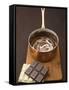 Melted Dark and White Chocolate in Pan-Anita Oberhauser-Framed Stretched Canvas