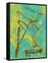 Melting Colors and Gold I-Gina Ritter-Framed Stretched Canvas