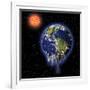 Melting Earth-null-Framed Photographic Print