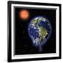 Melting Earth-null-Framed Photographic Print