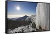 Melting Glacier on Mount Kilimanjaro with Mount Mawenzi in Background-Paul Souders-Framed Stretched Canvas