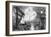 Melting Gown of Statue of Liberty of New York by Sculptor Frederic Auguste Bartholdi in Paris-null-Framed Giclee Print