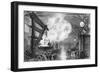 Melting Gown of Statue of Liberty of New York by Sculptor Frederic Auguste Bartholdi in Paris-null-Framed Giclee Print