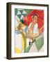 "Melting Ice Cream" or "Joys of Summer", July 13,1940-Norman Rockwell-Framed Giclee Print