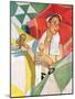 "Melting Ice Cream" or "Joys of Summer", July 13,1940-Norman Rockwell-Mounted Giclee Print