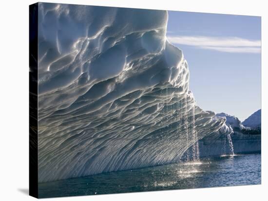 Melting Icebergs, Ililussat, Greenland-Paul Souders-Stretched Canvas