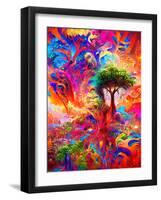 Melting Jungle-null-Framed Art Print