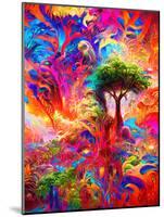 Melting Jungle-null-Mounted Art Print