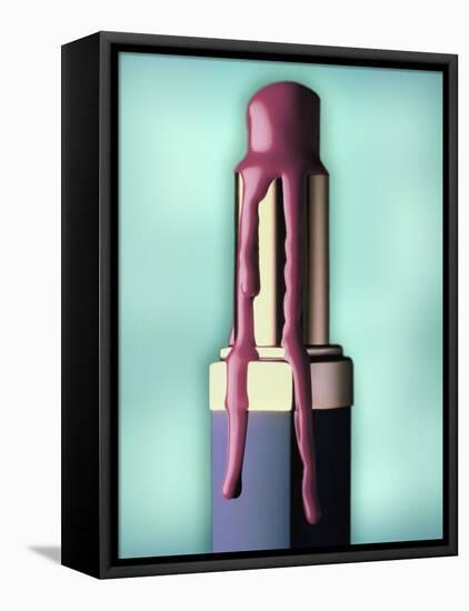 Melting Lipstick-ATU Studios-Framed Stretched Canvas