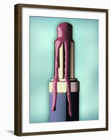 Melting Lipstick-ATU Studios-Framed Photographic Print