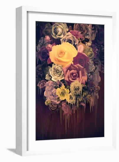 Melting Roses-null-Framed Art Print