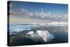 Melting Sea Ice at Sunset, Hudson Bay, Canada-Paul Souders-Stretched Canvas