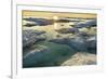 Melting Sea Ice at Sunset Hudson Bay, Canada-Paul Souders-Framed Photographic Print