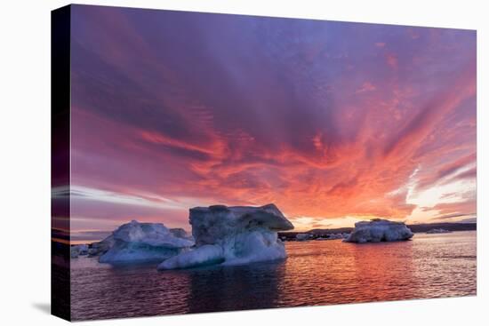 Melting Sea Ice, Hudson Bay, Nunavut Territory, Canada-Paul Souders-Stretched Canvas