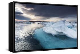 Melting Sea Ice, Hudson Bay, Nunavut Territory, Canada-Paul Souders-Framed Stretched Canvas