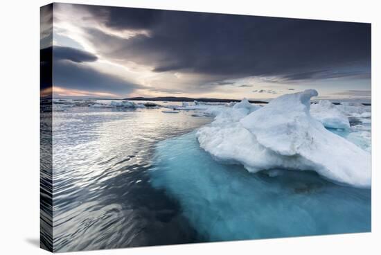 Melting Sea Ice, Hudson Bay, Nunavut Territory, Canada-Paul Souders-Stretched Canvas