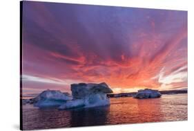 Melting Sea Ice, Hudson Bay, Nunavut Territory, Canada-Paul Souders-Stretched Canvas