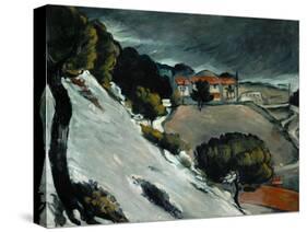 Melting Snow at L'Estaque, 1870-71-Paul Cézanne-Stretched Canvas