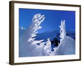 Melting Snow in Front of a Mountain, Antartica-Geoff Renner-Framed Photographic Print