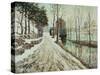 Melting Snow-Ernest Lawson-Stretched Canvas