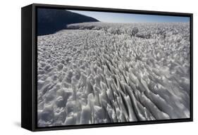 Melting Snowfield in Crater on Mount Kilimanjaro-Paul Souders-Framed Stretched Canvas
