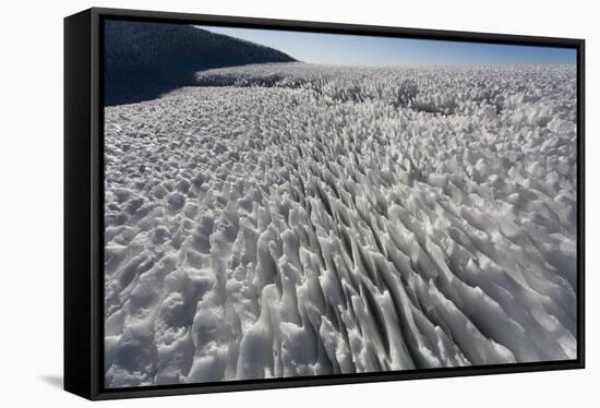 Melting Snowfield in Crater on Mount Kilimanjaro-Paul Souders-Framed Stretched Canvas