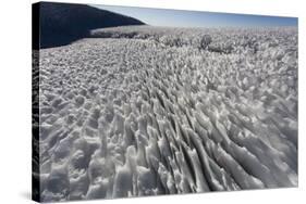 Melting Snowfield in Crater on Mount Kilimanjaro-Paul Souders-Stretched Canvas