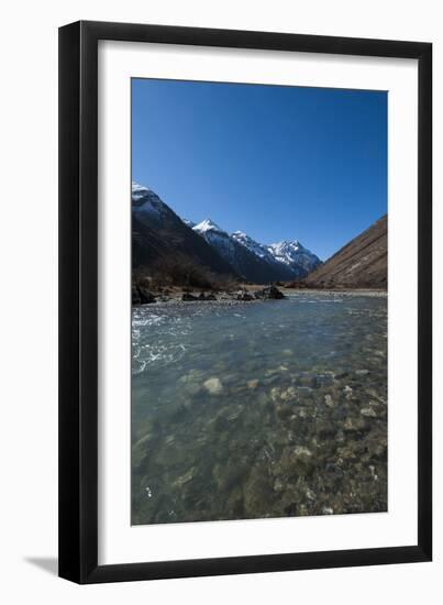 Meltwater from the Himalayas, Thimpu District, Bhutan, Asia-Alex Treadway-Framed Photographic Print