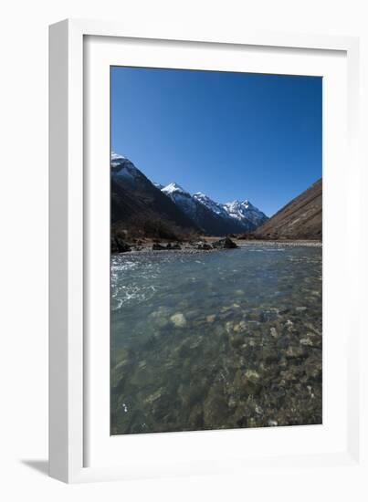 Meltwater from the Himalayas, Thimpu District, Bhutan, Asia-Alex Treadway-Framed Photographic Print