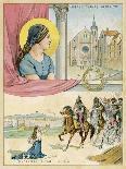 Joan of Arc, Her Supposed Home at Domremy and Her Supposed Death-Melville Gilbert-Art Print