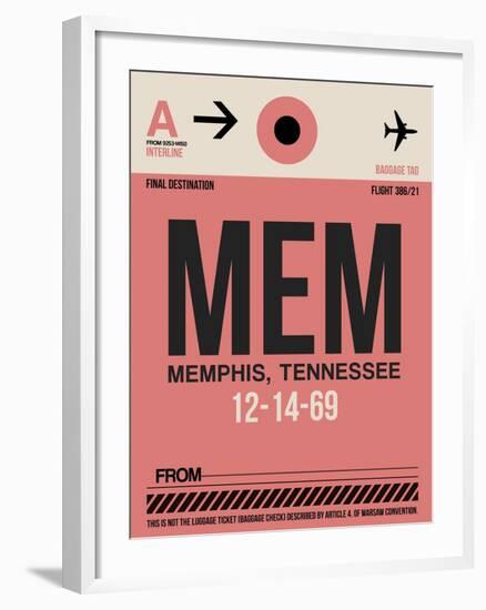 MEM Memphis Luggage Tag II-NaxArt-Framed Art Print