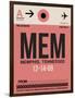 MEM Memphis Luggage Tag II-NaxArt-Framed Art Print