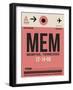 MEM Memphis Luggage Tag II-NaxArt-Framed Art Print