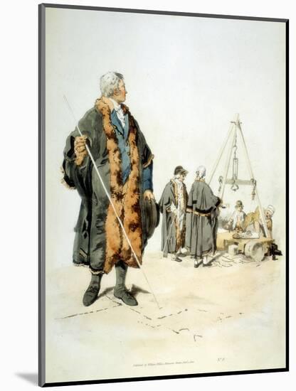 Member of a London Wardmote Inquest in Official Dress, 1808-William Henry Pyne-Mounted Giclee Print