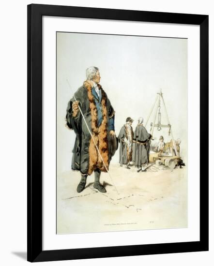 Member of a London Wardmote Inquest in Official Dress, 1808-William Henry Pyne-Framed Giclee Print