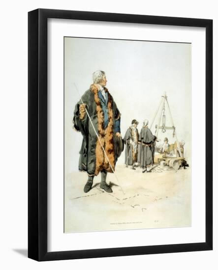 Member of a London Wardmote Inquest in Official Dress, 1808-William Henry Pyne-Framed Giclee Print