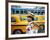 Member of a Music Band. Streets of Kolkata. India-Mauricio Abreu-Framed Premium Photographic Print