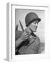 Member of a US Marine Battalion Training with Knife and Brass Knuckles-null-Framed Photographic Print