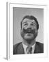 Member of Handlebar Club Looking Up with Mustache Swept Up-null-Framed Photographic Print