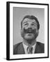 Member of Handlebar Club Looking Up with Mustache Swept Up-null-Framed Photographic Print