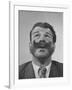 Member of Handlebar Club Looking Up with Mustache Swept Up-null-Framed Photographic Print