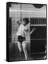 Member of Japan's Nichibo Championship Women's Volleyball Team-Larry Burrows-Framed Stretched Canvas