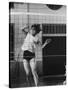 Member of Japan's Nichibo Championship Women's Volleyball Team-Larry Burrows-Stretched Canvas